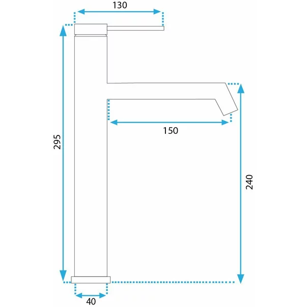 Baterie inalta lavoar auriu periat Rea Foss picture - 6