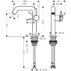 Baterie lavoar bronz periat Hansgrohe Tecturis S 150 Fine CoolStart EcoSmart+ picture - 3