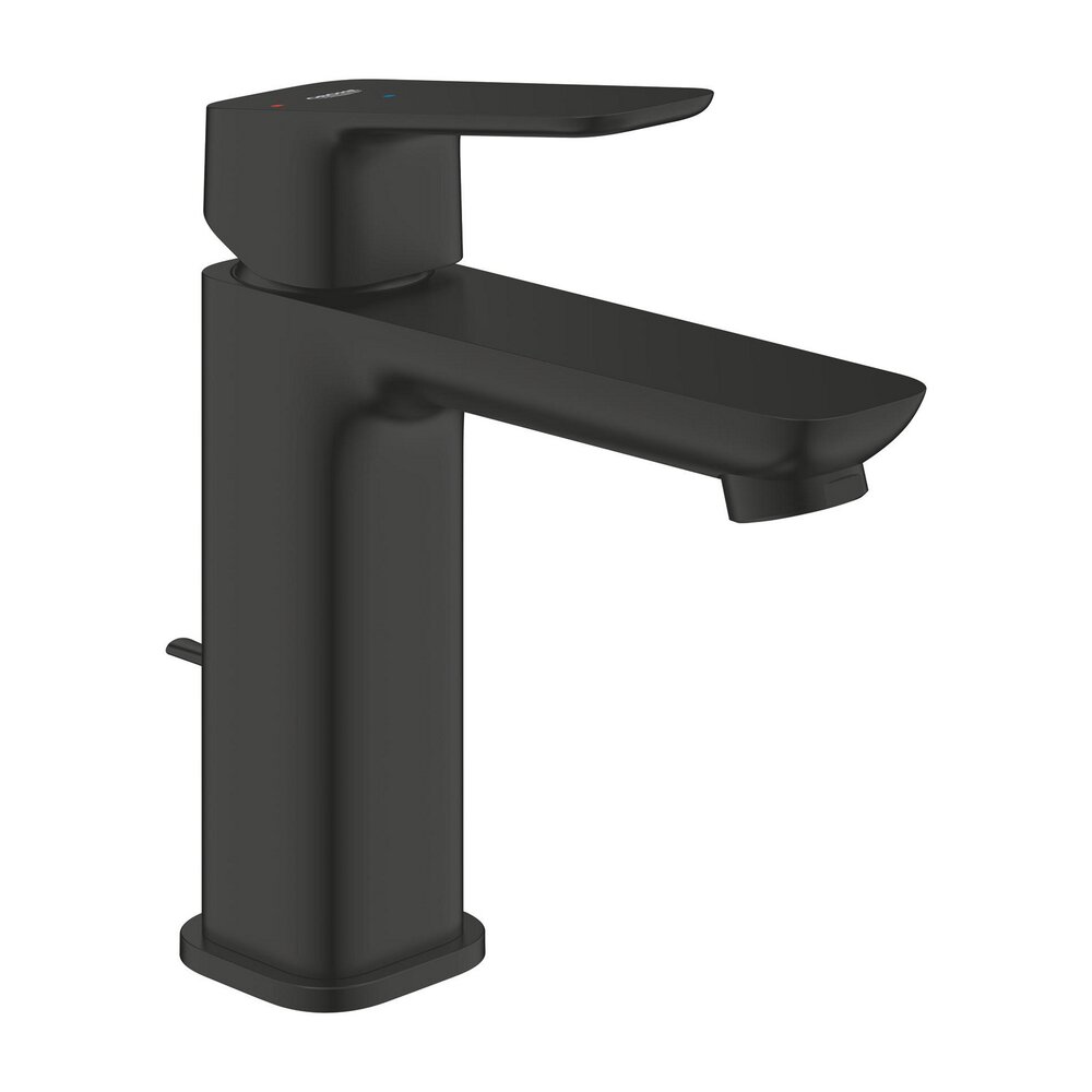 Baterie lavoar Grohe Cubeo M monocomanda finisaj negru mat cu ventil Pop-Up