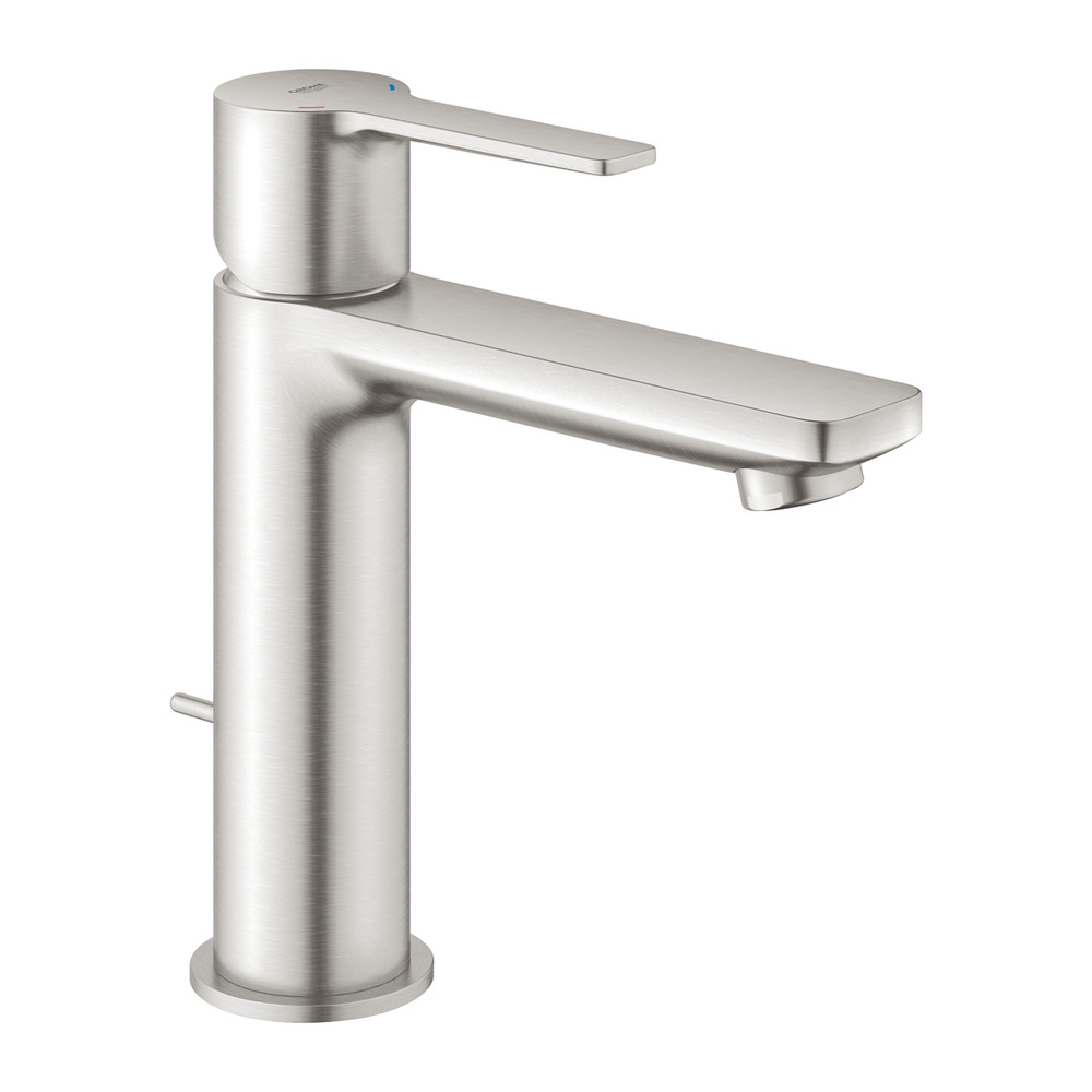 Baterie lavoar Grohe Lineare marimea S crom periat Supersteel cu ventil Pop-Up