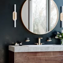 Baterie lavoar Hansgrohe Metropol dubla comanda finisaj bronz periat