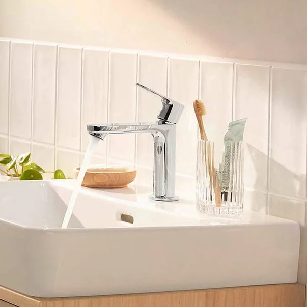 Baterie lavoar Hansgrohe Rebris S 110 Coolstart crom lucios fara ventil picture - 3