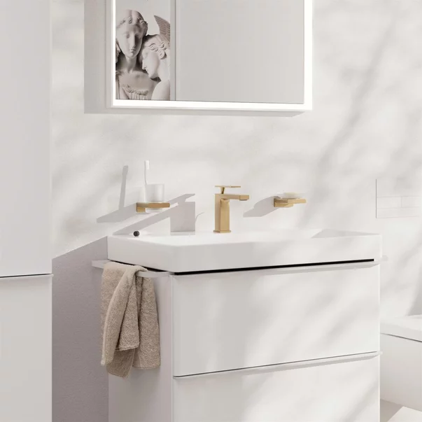 Baterie lavoar Hansgrohe Tecturis E 110 EcoSmart+ ventil Pop-Up bronz periat picture - 2