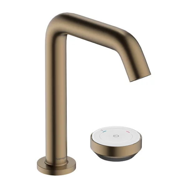 Baterie lavoar Hansgrohe Tecturis S cu doua orificii CoolStart finisaj bronz periat picture - 2