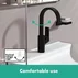 Baterie lavoar Hansgrohe Vivenis 210 monocomanda negru mat cu ventil Pop-Up picture - 4