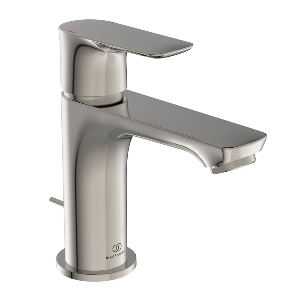 Baterie lavoar Ideal Standard Connect Air argintiu Silver Storm cu ventil metalic