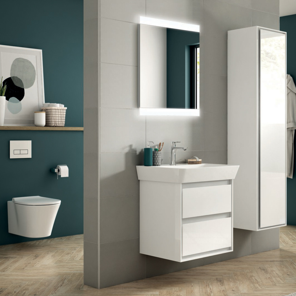 Baterie lavoar Ideal Standard Connect Air pentru proiecte crom lucios cu ventil metalic