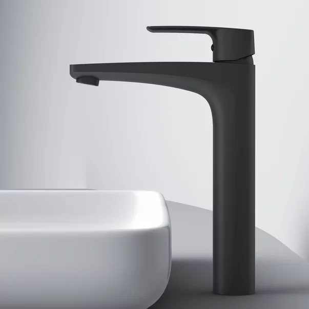Baterie lavoar inalta AM.PM Gem monocomanda finisaj negru mat picture - 4