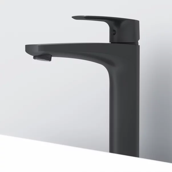Baterie lavoar inalta AM.PM Gem monocomanda finisaj negru mat picture - 5