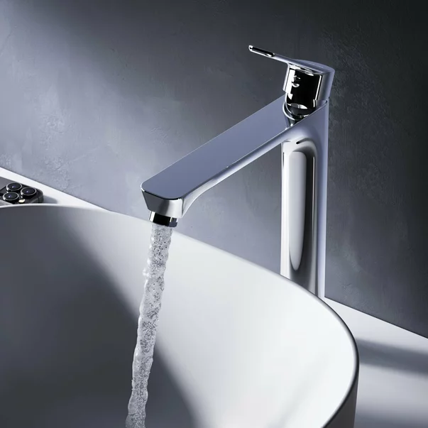 Baterie lavoar inalta AM.PM Hit monocomanda finisaj crom lucios picture - 5