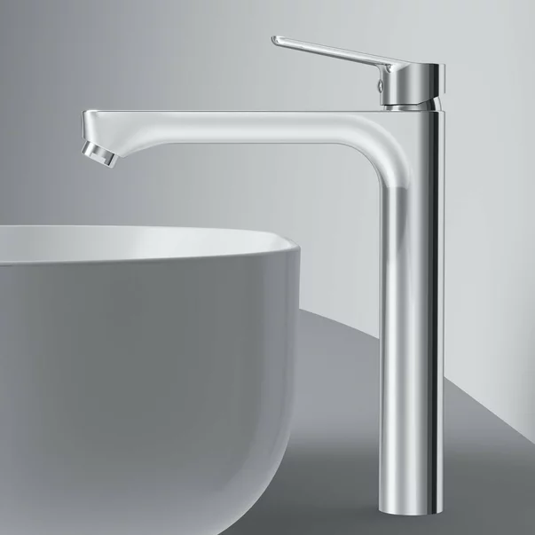 Baterie lavoar inalta AM.PM Hit monocomanda finisaj crom lucios picture - 7