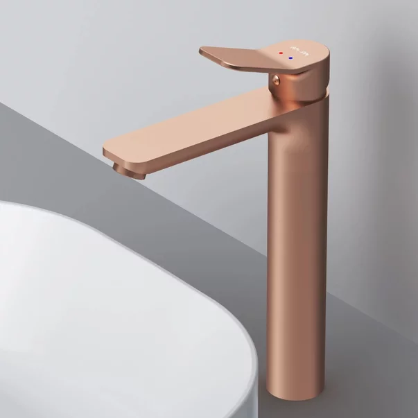 Baterie lavoar inalta AM.PM X-Joy monocomanda finisaj rose gold mat picture - 4