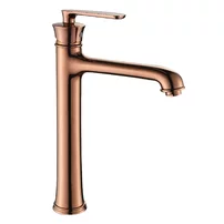 Baterie lavoar inalta Inter Ceramic Elida monocomanda rose gold lucios