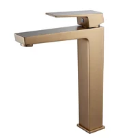 Baterie lavoar inalta Inter Ceramic Elinor monocomanda rose gold periat