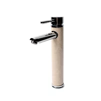 Baterie lavoar inalta Inter Ceramic monocomanda crom-finisaj piatra naturala