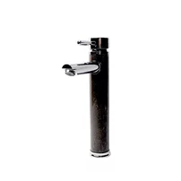 Baterie lavoar inalta Inter Ceramic monocomanda finisaj crom-piatra naturala neagra