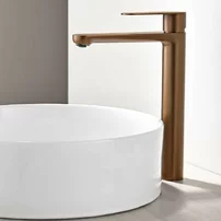 Baterie lavoar inalta Inter Ceramic Verona monocomanda rose gold periat