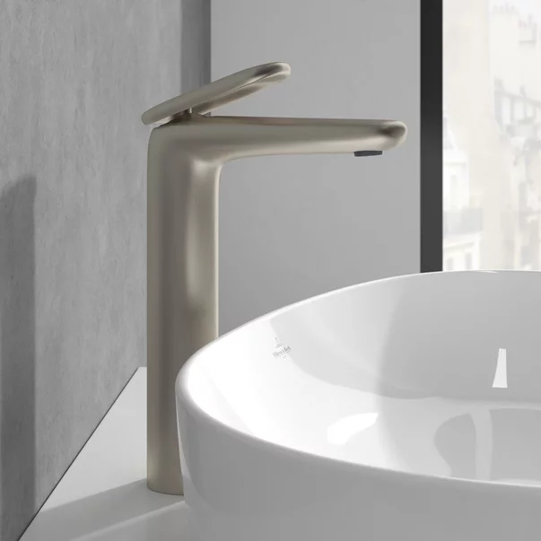 Baterie lavoar inalta Villeroy&Boch Antao monocomanda nichel periat cu ventil Push-Open picture - 4