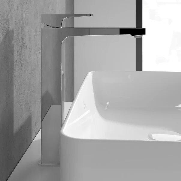 Baterie lavoar inalta Villeroy&Boch Architectura Square crom lucios cu ventil Push-Open picture - 4