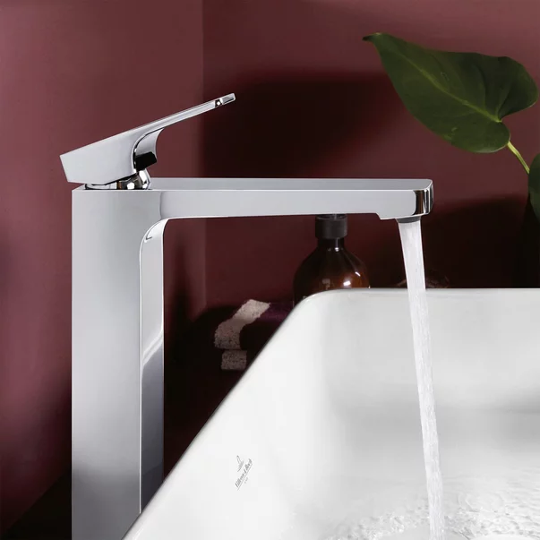 Baterie lavoar inalta Villeroy&Boch Architectura Square crom lucios cu ventil Push-Open picture - 7