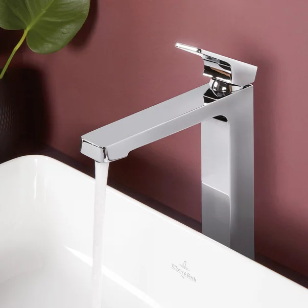 Baterie lavoar inalta Villeroy&Boch Architectura Square crom lucios cu ventil Push-Open picture - 8
