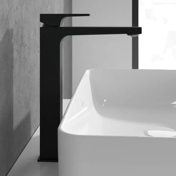 Baterie lavoar inalta Villeroy&Boch Architectura Square negru mat cu ventil Push-Open picture - 4