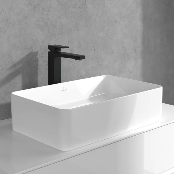 Baterie lavoar inalta Villeroy&Boch Architectura Square negru mat cu ventil Push-Open picture - 5