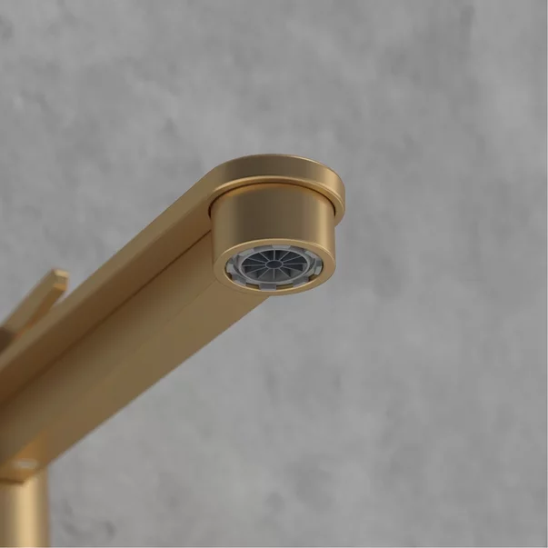 Baterie lavoar inalta Villeroy&Boch Conum monocomanda auriu periat cu ventil Push-Open picture - 9