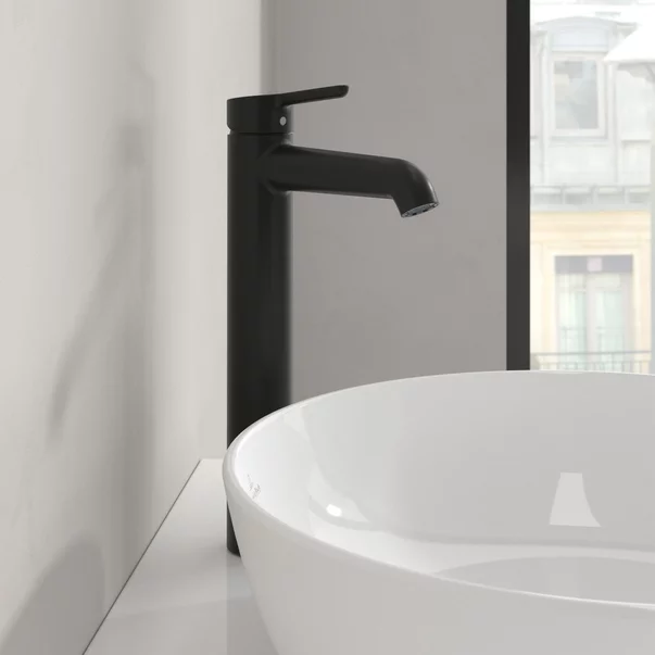 Baterie lavoar inalta Villeroy&Boch Skyla monocomanda negru mat picture - 3
