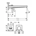 Baterie lavoar incastrata Hansgrohe Tecturis E finisaj crom lucios fara corp ingropat picture - 3