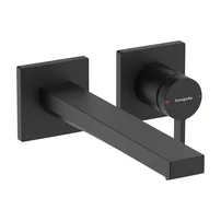 Baterie lavoar incastrata Hansgrohe Tecturis E negru mat fara corp ingropat