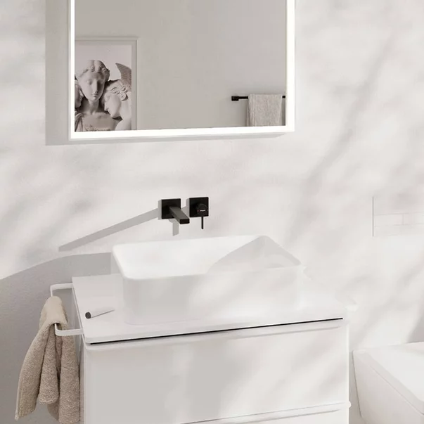 Baterie lavoar incastrata Hansgrohe Tecturis E negru mat fara corp ingropat picture - 2