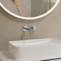 Baterie lavoar incastrata Hansgrohe Tecturis S crom lucios fara corp incastrat