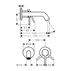 Baterie lavoar incastrata Hansgrohe Tecturis S crom lucios fara corp incastrat picture - 4