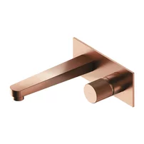 Baterie lavoar incastrata Omnires Contour monocomanda finisaj cupru periat cu corp ingropat