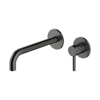 Baterie lavoar incastrata Omnires Y monocomanda finisaj grafit periat cu corp ingropat