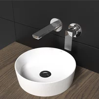 Baterie lavoar incastrata Rubineta Modena finisaj crom lucios cu corp ingropat