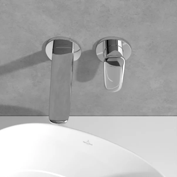 Baterie lavoar incastrata Villeroy&Boch Antao monocomanda crom lucios cu corp incastrat picture - 8