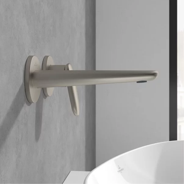 Baterie lavoar incastrata Villeroy&Boch Antao monocomanda nichel periat cu corp incastrat picture - 4