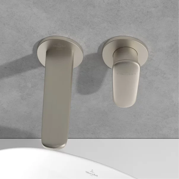 Baterie lavoar incastrata Villeroy&Boch Antao monocomanda nichel periat cu corp incastrat picture - 6