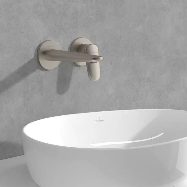 Baterie lavoar incastrata Villeroy&Boch Antao monocomanda nichel periat cu corp incastrat picture - 7