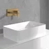 Baterie lavoar incastrata Villeroy&Boch Architectura Square auriu periat fara corp ingropat picture - 2