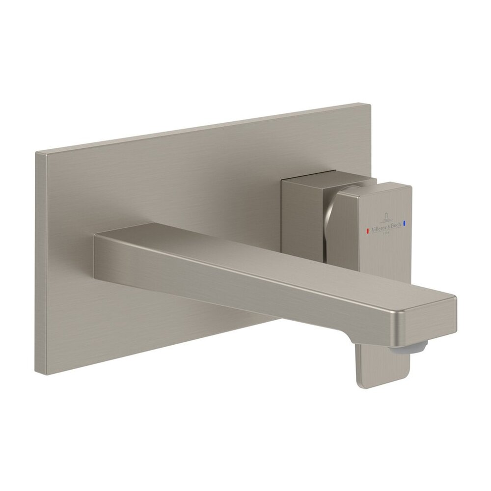 Baterie lavoar incastrata Villeroy&Boch Architectura Square nichel periat fara corp ingropat
