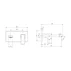 Baterie lavoar incastrata Villeroy&Boch Architectura Square nichel periat fara corp ingropat picture - 7