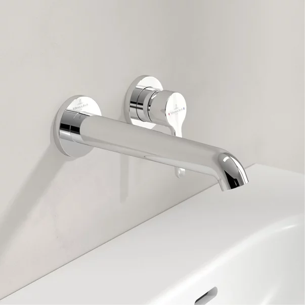 Baterie lavoar incastrata Villeroy&Boch Skyla crom lucios pipa 20 cm fara corp ingropat picture - 2