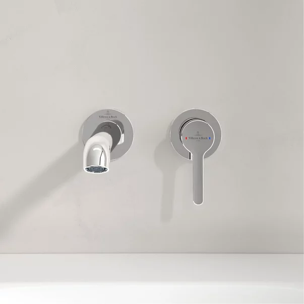 Baterie lavoar incastrata Villeroy&Boch Skyla crom lucios pipa 20 cm fara corp ingropat picture - 5