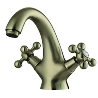 Baterie lavoar Inter Ceramic Algara dubla comanda bronz periat