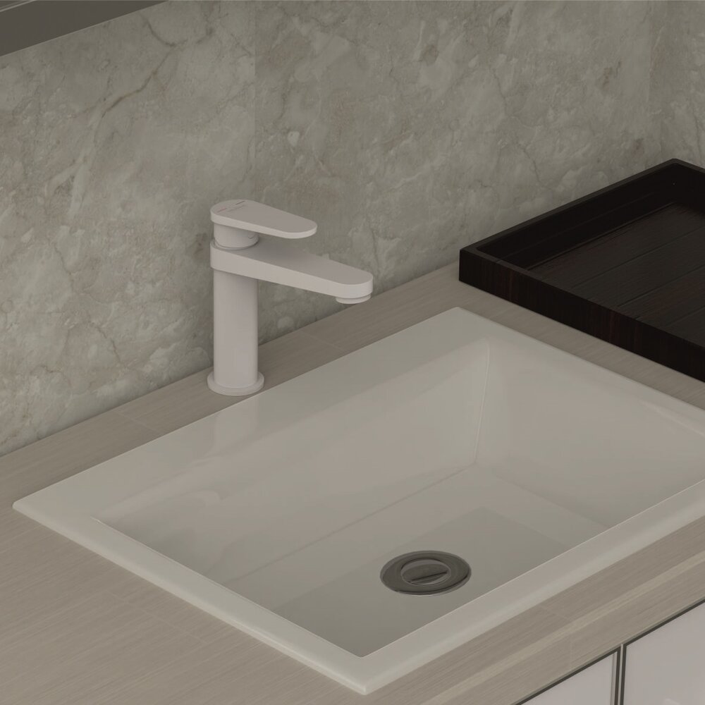Baterie lavoar Inter Ceramic Bianka monocomanda alb mat