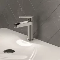 Baterie lavoar Inter Ceramic Cascada monocomanda nichel mat