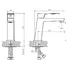 Baterie lavoar Inter Ceramic Elinor monocomanda rose gold periat picture - 3